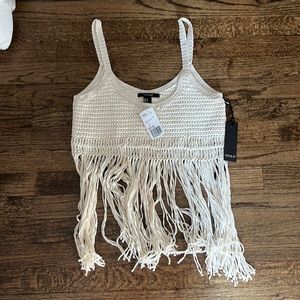 Brand new tags on perfect condition cute fringe tank top